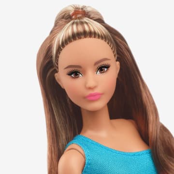 Barbie Looks 15 - Poupée Brune Avec Robe Midi Unie Color Block