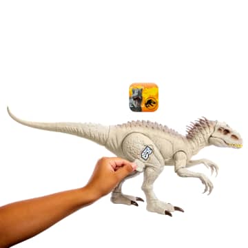 Action Figure Jurassic World Mimetizzati E Combatti Indominus Rex Con Luci, Suoni E Movimento
