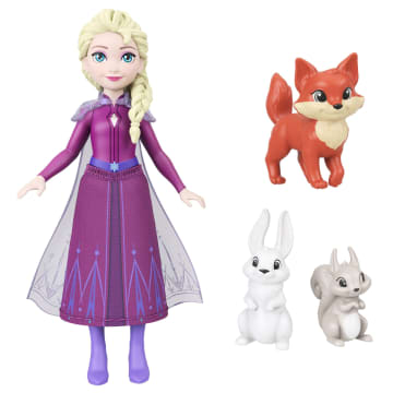Disney Frozen Winter Animal Fun Playset With Elsa Small Doll, 3 Animal Friends & 8 Accessories - Imagen 5 de 6
