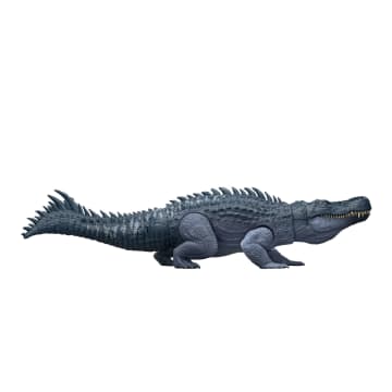 Jurassic World Rebirth Gigantic Thrashers Purussaurus Dinosaur Figure Toy, Tail Activated Attack - Imagen 6 de 6