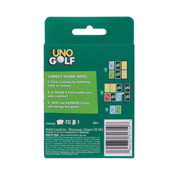 UNO Golf Card Game For Kid, Adult & Family Nights, Parties & Travel, Includes 112 Cards - Image 6 of 6