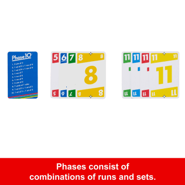 Phase 10 Card Game For Families, Adults And Kids, Rummy-Style Play in A Storage Tin