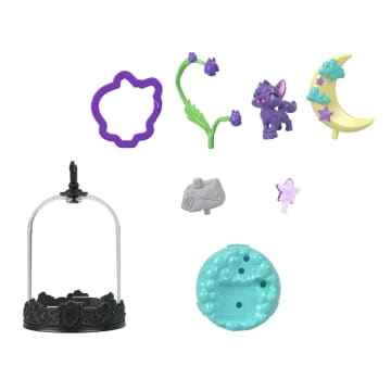 Monster High Pet Keychains, Animal Figures With Accessories And Buildable Terrarium
