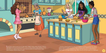 Barbie And Teresea: Recipe For Friendship Paperback Book & 2 Sticker Sheets, Spanish-Language - Imagem 5 de 5