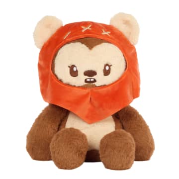 Star Wars Ewok Plush, Weighted Soft Toy, 12-Inch With Weighted Limbs & 1.5-Pound Take-Out Pouch