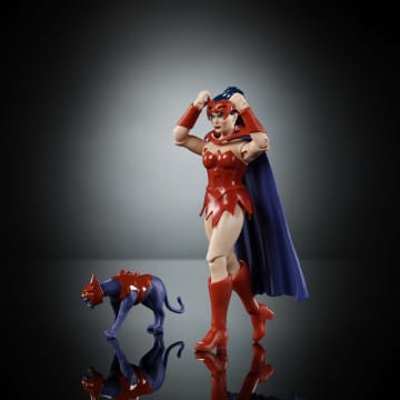 Masters of the Universe Origins Figura de Ação Cartoon Collection Catra de 5.5 polegadas - Image 4 of 5