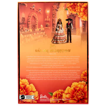 Barbie Signature Día De Muertos 2025 Collectible Doll in Ruffled Cream Gown - Image 6 of 6