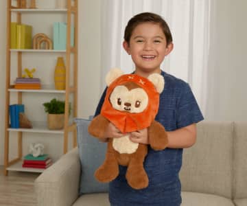 Star Wars Ewok Plush, Weighted Soft Toy, 12-Inch With Weighted Limbs & 1.5-Pound Take-Out Pouch - Imagen 2 de 6