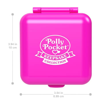 Polly Pocket Doll & Playset, Mattel 80Th Heritage Compact, Doll House With Celebration Theme, 1 Pet And Furniture - Imagen 2 de 6