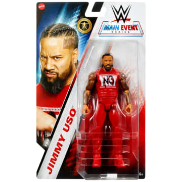 WWE Jimmy Uso Action Figure, Main Event Series #155 6-Inch Collectible Superstar With Articulation