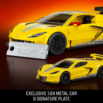 Mattel Brick Shop Hot Wheels '20 Corvette C8.R Building Toy Kit