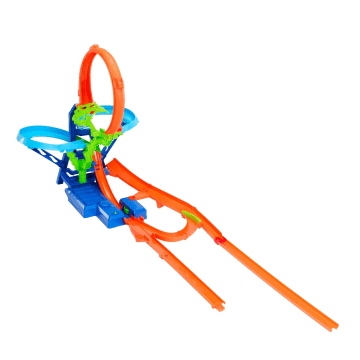 Hot Wheels Stunt Tracks Mid-AIr Crash Playset With 1:64 Scale Die-Cast Toy Car & Motorized Booster - Image 6 of 6