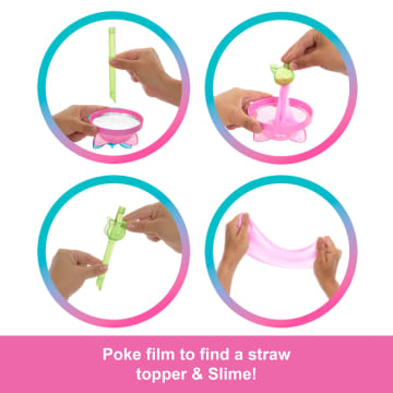 Barbie Pop Reveal Shakes Series Doll & Accessories Set, Scented Cute Kitten Fashion Doll - Imagen 4 de 6