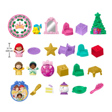 Fisher-Price Little People Disney Princess Advent Calendar For Toddlers & Kids, 24 Toys - Image 6 of 6