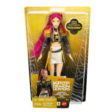 KPop Demon Hunters HUNTR/X Mira “Golden” Singing Doll in Removable