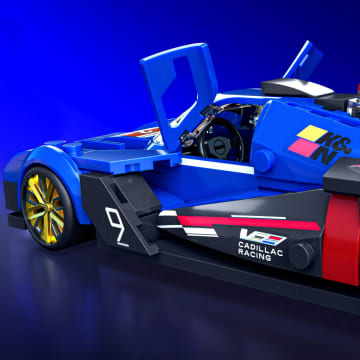Mattel Brick Shop Hot Wheels Jogo de Construção Speed Cadillac Project GTP Hypercar - Imagem 6 de 6