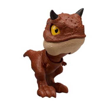 Jurassic World Mighty Little Biters Dinosaur Toy With Bite Action, Eye Change, Collectible Figure - Image 4 of 6