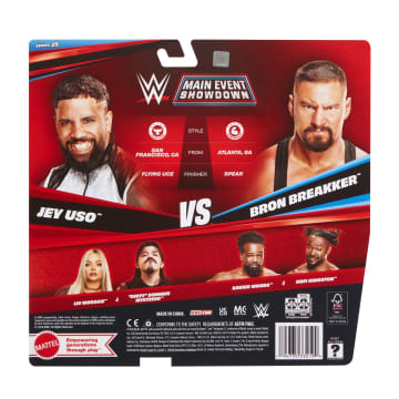 WWE Main Event Showdown Jey Uso vs Bron Breakker 2-Pack | Mattel