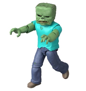 Minecraft Zombie Action Figure & Accessories, Toy Set Inspired By A Minecraft Movie