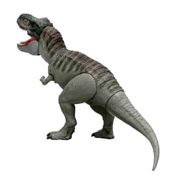 Jurassic World Dinossauro de Brinquedo Rebirth T-Rex Mordida Destruidora - Imagem 6 de 6