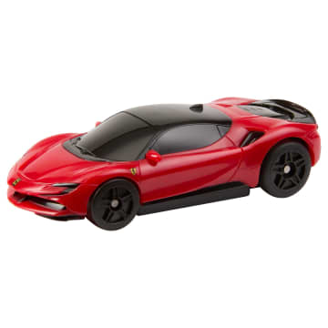 Hot Wheels RC 1:64 Ferrari Sf90 Stradale Assetto Fiorano Battery-Powered Remote-Control Car - Imagen 4 de 6