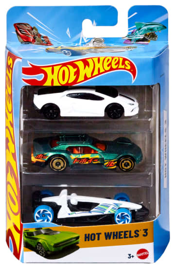 Hot Wheels 1:64 Scale Toy Cars & Trucks 3-Pack | Mattel
