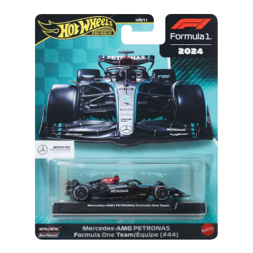 Hot Wheels Collector Vehículo de Juguete Hot Wheels Premium F1 Mercedes W15 #44 1:64 Coleccionistas - Image 6 of 6