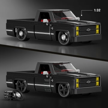 【预售】ホットウィール ’83 シボレー・シルバラード ブリックショップ Mattel Brick Shop Hot Wheels Jogo de Construção Speed '83 Chevy