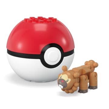 MEGA Pokémon Jogo de Construção Pokébola Colecionável Bidoof - Image 6 of 6