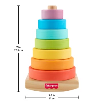 Rock Queen Mat Stack Fisher-Price Wooden Rock-a-Stack | Mattel