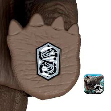 Jurassic World Rebirth Gigantic Thrashers Eotriceratops Dinosaur Figure Toy, Tail Activated Attack - Imagem 5 de 6