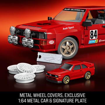 Mattel Brick Shop Hot Wheels '84 Audi Sport quattro Building Toy