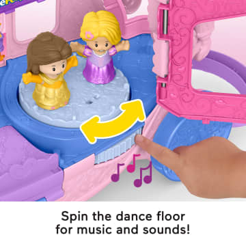 Fisher-Price Little People Disney Princess Pull-Along Musical Carriage Toddler Toy With 2 Figures - Imagen 4 de 6