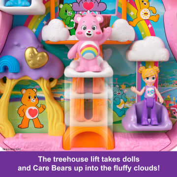 Polly Pocket X Care Bears Dolls & Playset With Toy Car And Themed Accessories, Compact Travel Toy - Image 3 of 6