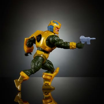 Masters Of Universe Origins & Transformers Bumblebee Armor Man At Arms Action Figure, MOTU 5.5 Inch Toy