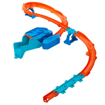 Hot Wheels Track Creator Boosted Jump Speedway Set With 1:64 Scale Toy Car & Motorized Booster - Imagen 5 de 6