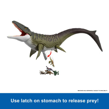 Jurassic World Rebirth Super Colossal Mosasaurus Action Figure, Dinosaur Toy - Image 4 of 6