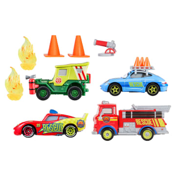 Disney and Pixar Cars Race & Rescue Crew Die-Cast 4-Pack | Mattel