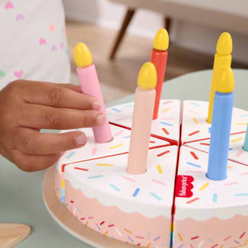 Fisher-Price Juguete para Bebés Pastel de Cumpleaños de Madera - Imagem 3 de 6