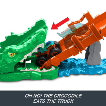 HOT WHEELS Monster Trucks CROCODILE CRASH CHALLENGE™ Playset | Mattel