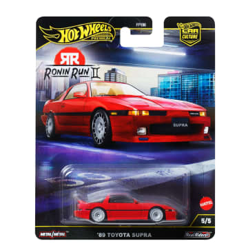 Hot Wheels Premium Car Culture Ronin Run 2 Toyota Supra A70 1:64 Scale Collectible Toy Vehicle