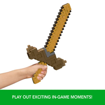 MINECRAFT Click and Switch Sword and Pickaxe Roleplay | Mattel