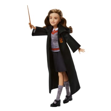 Hermione Granger Fashion Doll in Movie-inspired Hogwarts Uniform With Wand Accessory
