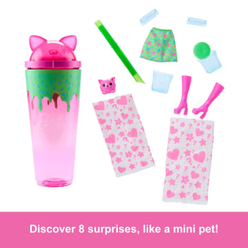 Barbie Pop Reveal Shakes Series Doll & Accessories Set, Scented Cute Kitten Fashion Doll - Imagen 3 de 6