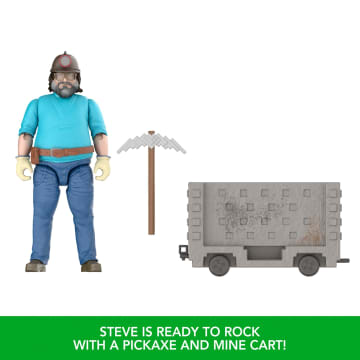 Minecraft Explosive Minecart Escape Action Figure & Accessories Toy Set Inspired By A Minecraft Movie