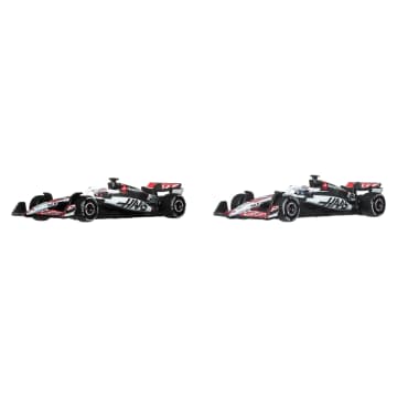 Hot Wheels Premium MoneyGram Haas F1 Team 2-Pack | Mattel