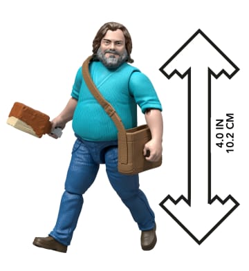 Minecraft o Filme Figura de Ação Steve de 4 polegadas - Imagen 6 de 6