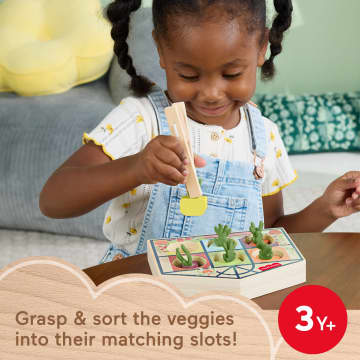 Fisher-Price Tiny Garden Wooden Sorting Greenhouse Activity Toy For Preschool Kids - Imagen 2 de 6