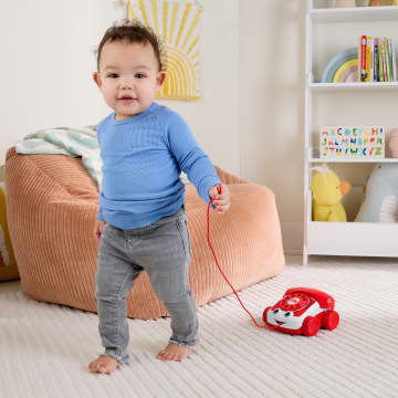 Fisher-Price Red Chatter Telephone Baby & Toddler Pull Toy, Mattel 80Th Anniversary Edition