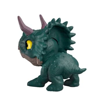 Jurassic World Mighty Little Biters Dinosaur Toy With Bite Action, Eye Change, Collectible Figure - Image 4 of 6